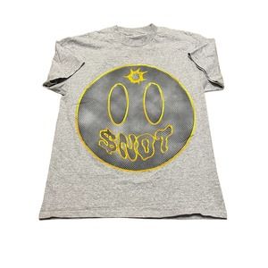 $not Snot Rap Tee Grey Dry Tour Medium Gray Yellow Smiley Face
